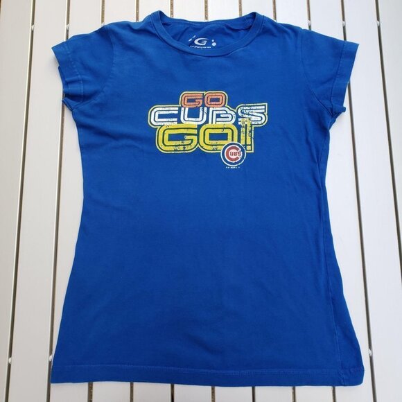 G-III sports for her Tops - Chicago Cubs "Go Cubs Go" T-Shirt Size Small